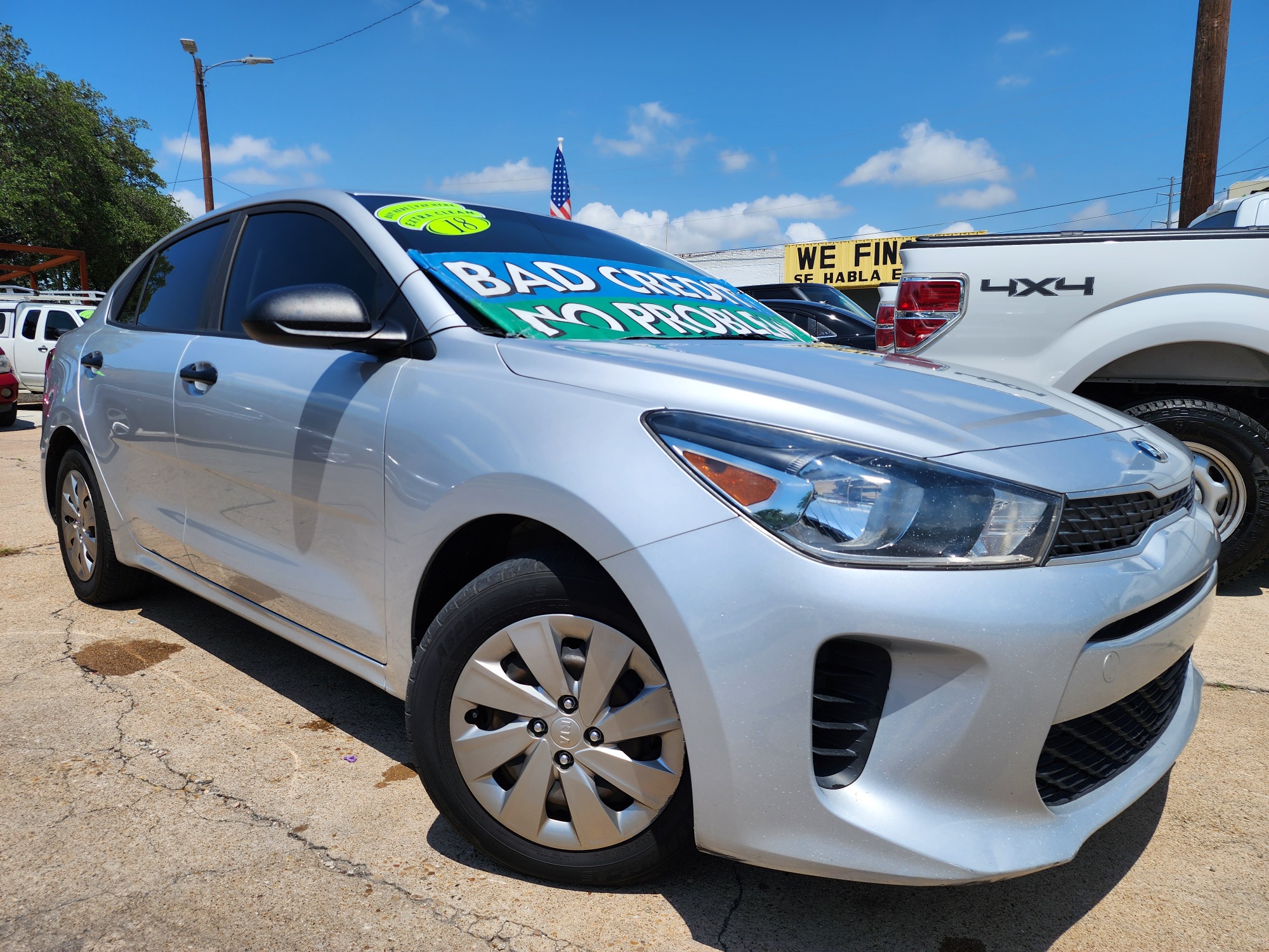 2018 SILVER Kia Rio LX (3KPA24ABXJE) with an 1.6L L4 DOHC 16V engine, 6A transmission, located at 2660 S.Garland Avenue, Garland, TX, 75041, (469) 298-3118, 32.885551, -96.655602 - Welcome to DallasAutos4Less, one of the Premier BUY HERE PAY HERE Dealers in the North Dallas Area. We specialize in financing to people with NO CREDIT or BAD CREDIT. We need proof of income, proof of residence, and a ID. Come buy your new car from us today!! This is a Very clean 2018 KIA RIO LX - Photo #0